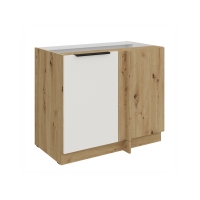 Szafka kuchenna narożna dolna AURO 105 ND 1F BB WH/AR antyfinger